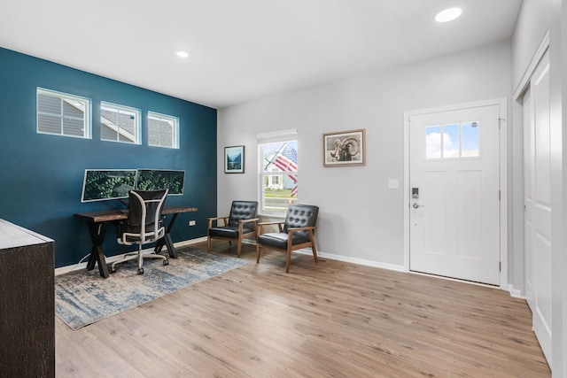 219 Conway St, Elburn, IL 60119 - office space with light wood-style flooring and recessed lighting