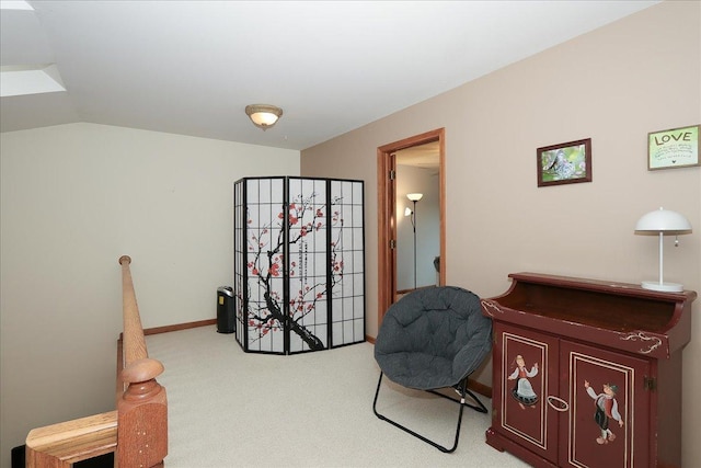 602 Cherbourg Dr, Buffalo Grove, IL 60089 - living area featuring carpet flooring and vaulted ceiling