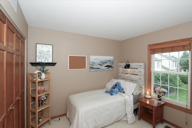 602 Cherbourg Dr, Buffalo Grove, IL 60089 - bedroom featuring a closet and light carpet