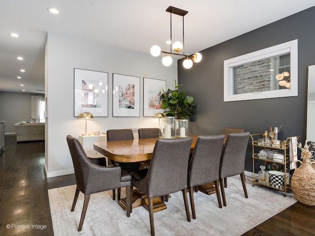 1229 N Cleaver St Unit 1, Chicago, IL 60642 - dining room with wood finished floors and recessed lighting