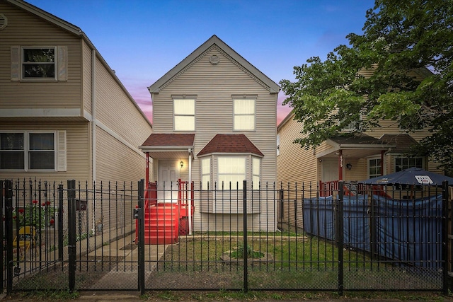 4513 S Wood St, Chicago, IL 60609 - view of front of home with a fenced front yard