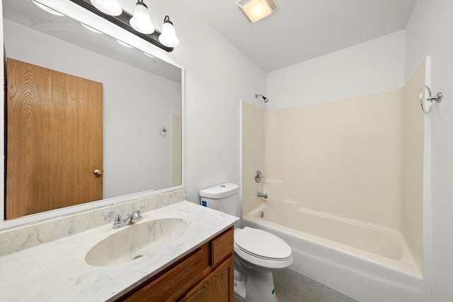 4513 S Wood St, Chicago, IL 60609 - full bathroom featuring vanity, toilet, and washtub / shower combination