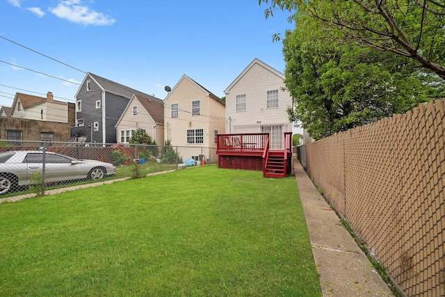 4513 S Wood St, Chicago, IL 60609 - view of yard with a deck