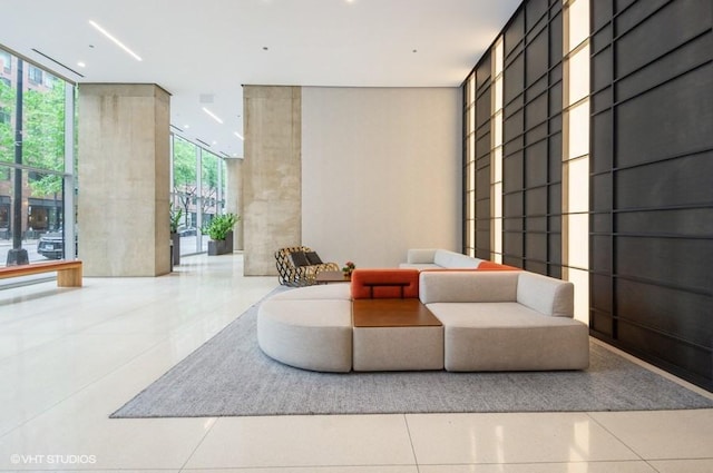 600 N Fairbanks Ct Unit 1707, Chicago, IL 60611 - lobby featuring recessed lighting and a wall of windows