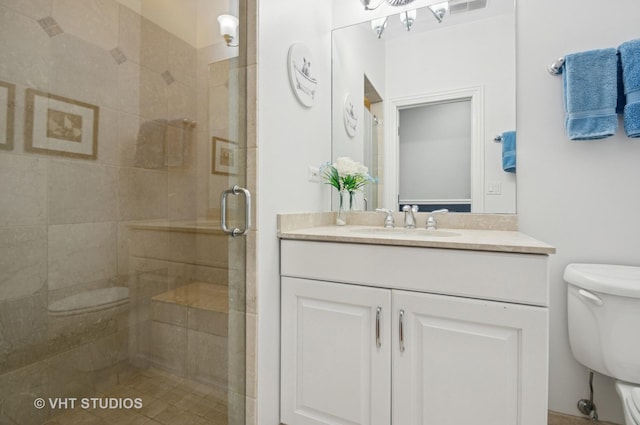 2338 W Roscoe St Unit 2E, Chicago, IL 60618 - bathroom with a shower stall and vanity