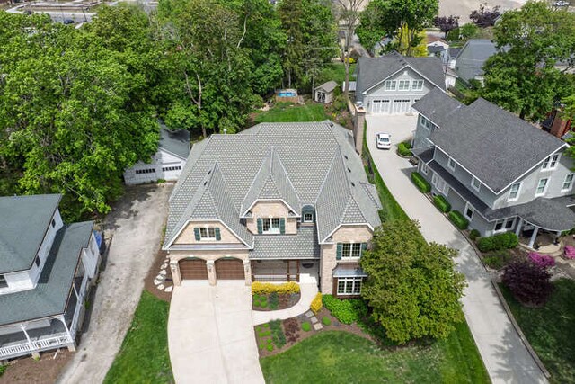 808 Maple Ave, Downers Grove, IL 60515 - aerial view of property and surrounding area