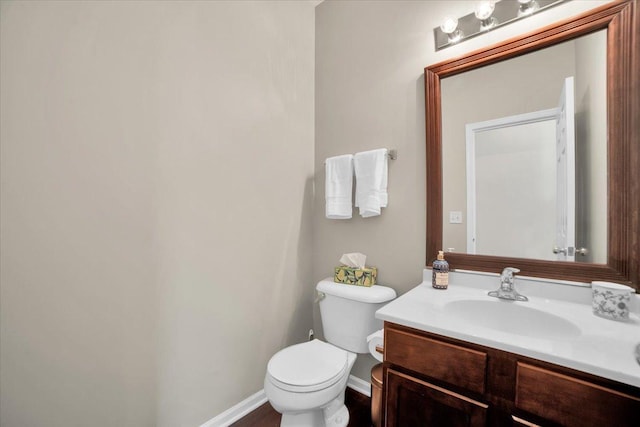 2585 Lambert Dr, Aurora, IL 60503 - half bath featuring vanity and toilet