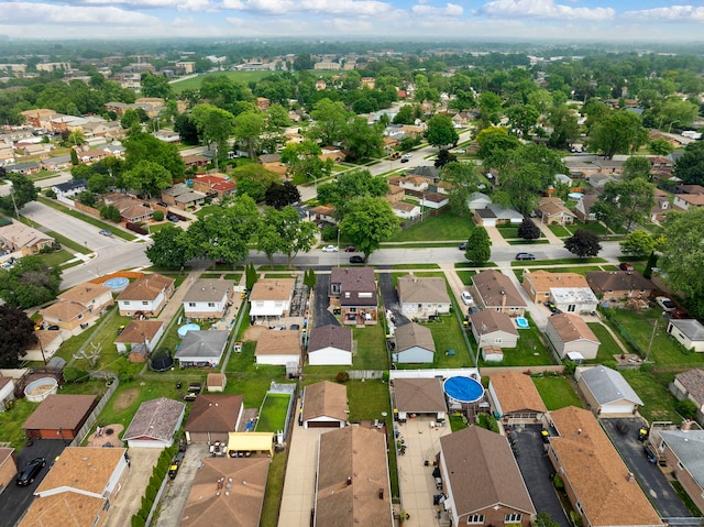 10608 Moody Ave, Chicago Ridge, IL 60415 - aerial view of property and surrounding area with nearby suburban area