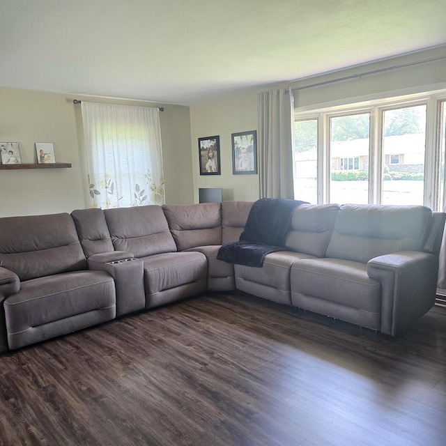 421 W 1st St, Stillman Valley, IL 61084 - living area with dark wood finished floors