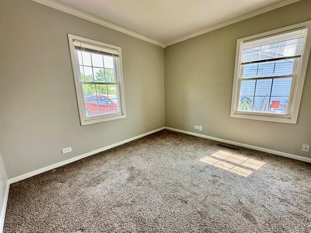 814 Spruce Ct, Streamwood, IL 60107 - carpeted spare room with plenty of natural light and crown molding