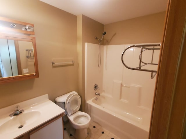 430 Cunat Blvd Unit 3C, Richmond, IL 60071 - bathroom featuring toilet, vanity, and shower / washtub combination