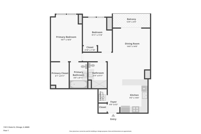 1101 S State St Unit 1402, Chicago, IL 60605 - photo 18
