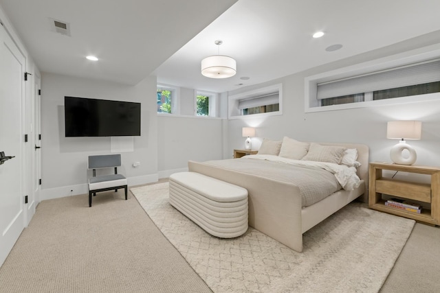 1304 N Hoyne Ave Unit 1, Chicago, IL 60622 - bedroom featuring carpet floors, baseboards, and recessed lighting