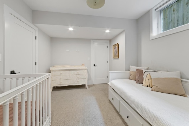 1304 N Hoyne Ave Unit 1, Chicago, IL 60622 - bedroom with recessed lighting and light carpet