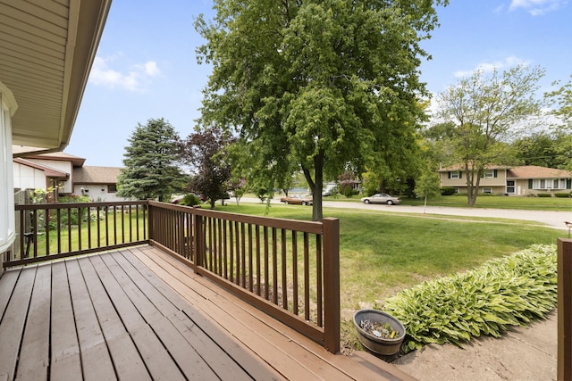 3908 Juniper Ave, Joliet, IL 60431 - wooden terrace with a lawn