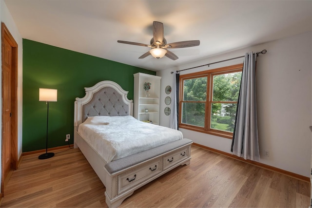 0S630 Hubbard Pl, Geneva, IL 60134 - bedroom with light wood-style flooring and ceiling fan