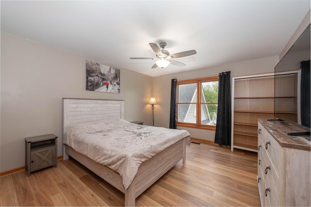0S630 Hubbard Pl, Geneva, IL 60134 - bedroom featuring light wood-type flooring and ceiling fan