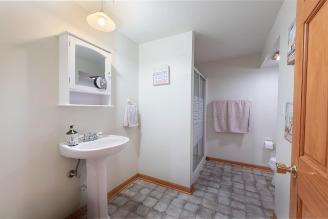 0S630 Hubbard Pl, Geneva, IL 60134 - full bathroom featuring toilet and a stall shower
