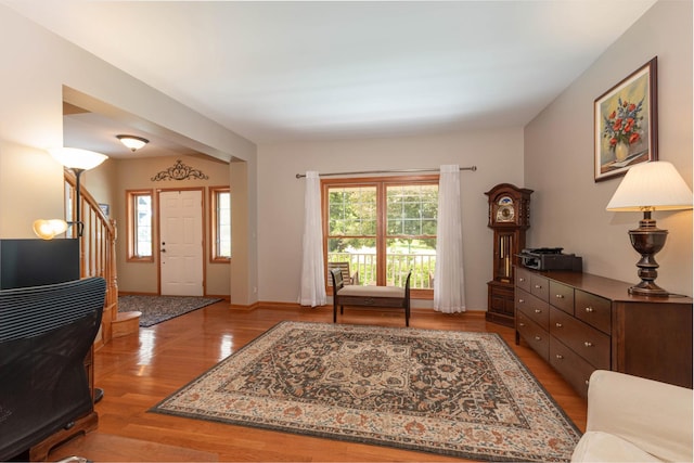 0S630 Hubbard Pl, Geneva, IL 60134 - entrance foyer featuring stairs and wood finished floors