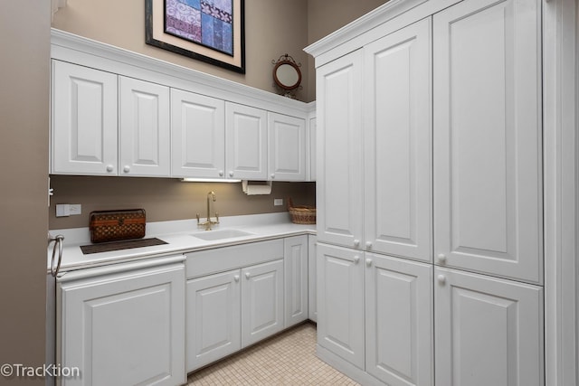 2609 Dougall Rd, Joliet, IL 60433 - kitchen featuring white cabinetry and light countertops