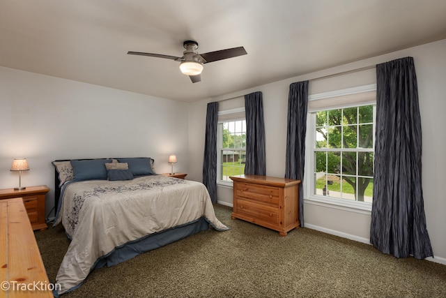 2609 Dougall Rd, Joliet, IL 60433 - carpeted bedroom featuring baseboards and a ceiling fan