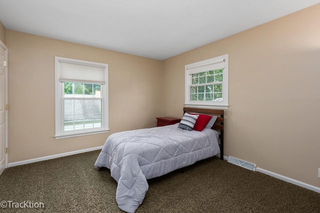 2609 Dougall Rd, Joliet, IL 60433 - bedroom with dark colored carpet and baseboards