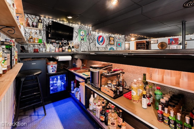 2609 Dougall Rd, Joliet, IL 60433 - indoor wet bar with a paneled ceiling