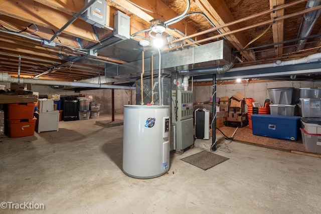 2609 Dougall Rd, Joliet, IL 60433 - unfinished basement featuring electric water heater