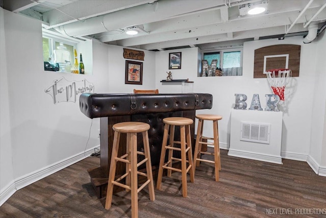 721 S Batavia Ave, Batavia, IL 60510 - indoor dry bar with wood finished floors