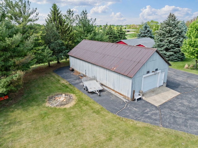 6897 Galena Rd, Bristol, IL 60512 - view from above of property