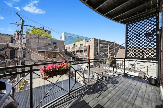 851 W Fletcher St Unit 2, Chicago, IL 60657 - view of wooden deck