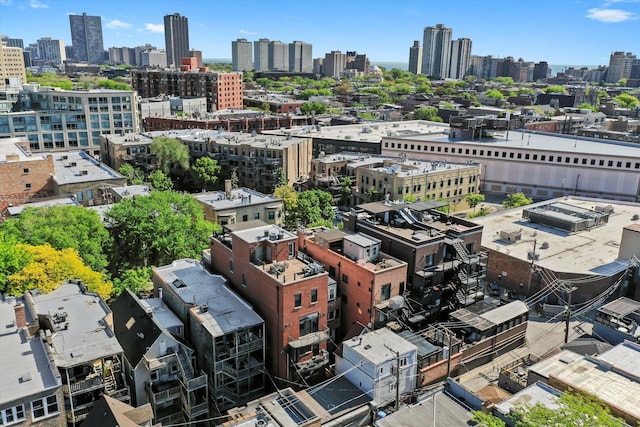 851 W Fletcher St Unit 2, Chicago, IL 60657 - aerial view of city skyline