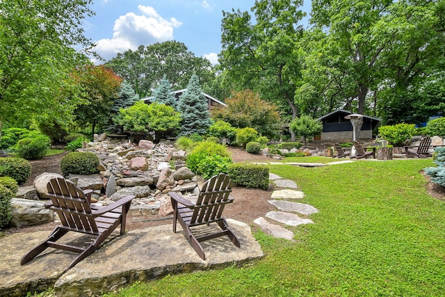 4N650 Pheasant Run Dr, Saint Charles, IL 60175 - view of green lawn with an outbuilding