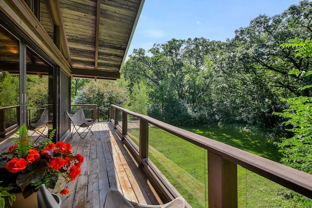 4N650 Pheasant Run Dr, Saint Charles, IL 60175 - wooden deck with a yard