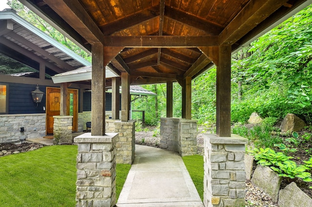 4N650 Pheasant Run Dr, Saint Charles, IL 60175 - covered porch featuring a gazebo