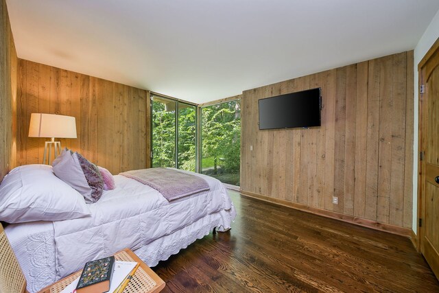 4N650 Pheasant Run Dr, Saint Charles, IL 60175 - bedroom with wood walls and wood finished floors