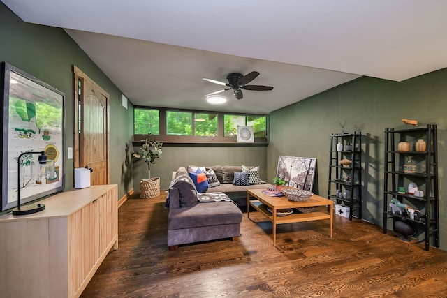 4N650 Pheasant Run Dr, Saint Charles, IL 60175 - living room featuring wood finished floors and a ceiling fan