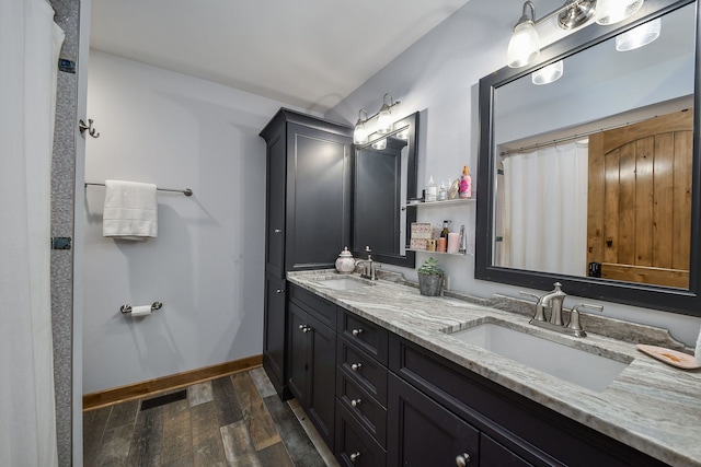 4N650 Pheasant Run Dr, Saint Charles, IL 60175 - full bath featuring wood finished floors and double vanity