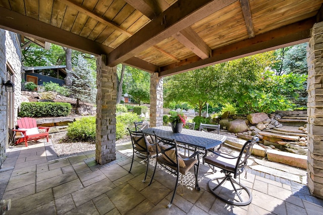 4N650 Pheasant Run Dr, Saint Charles, IL 60175 - view of patio featuring outdoor dining space