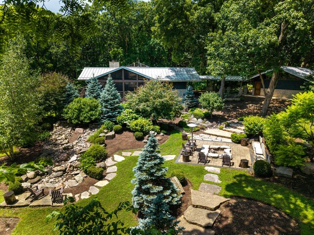 4N650 Pheasant Run Dr, Saint Charles, IL 60175 - view of yard featuring a patio area