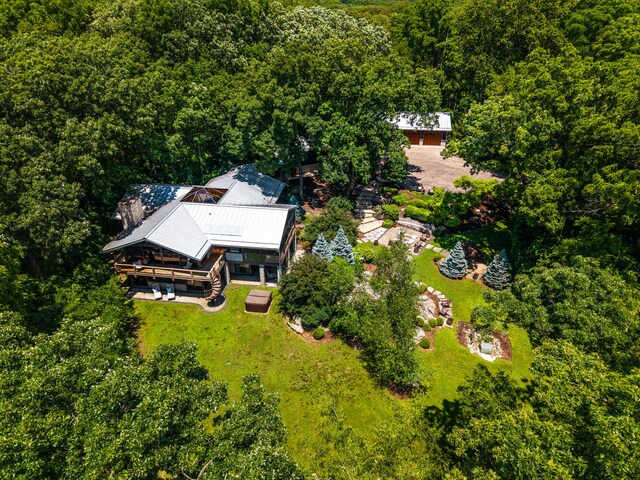 4N650 Pheasant Run Dr, Saint Charles, IL 60175 - view from above of property featuring a heavily wooded area