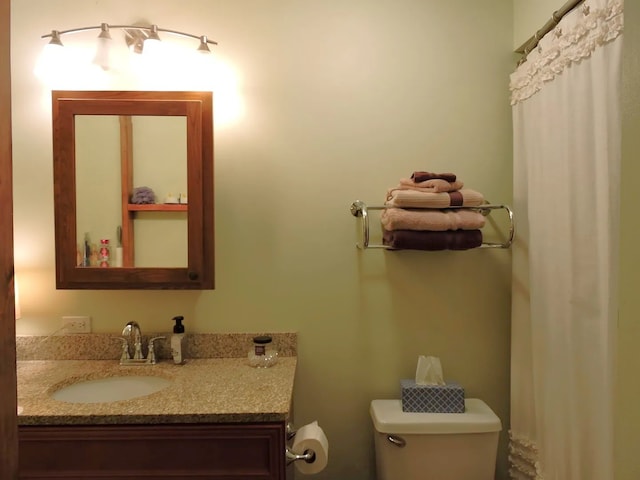 19510 116th Ave Unit D, Mokena, IL 60448 - bathroom with toilet, vanity, and curtained shower