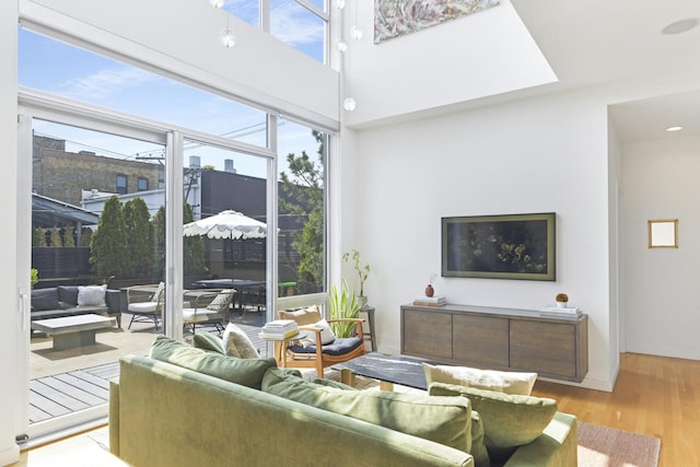1615 N Wolcott Ave Unit 204, Chicago, IL 60622 - living room featuring healthy amount of natural light and light wood-type flooring