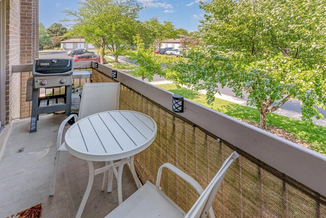 1068 Ashley Ct N Unit 2A, Lockport, IL 60441 - balcony with a grill