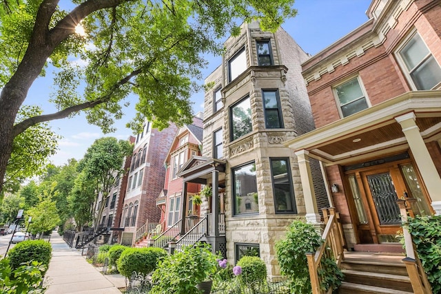 706 W Melrose Ave Unit 3, Chicago, IL 60657 - view of front of house with stone siding