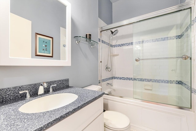 706 W Melrose Ave Unit 3, Chicago, IL 60657 - full bathroom featuring toilet, shower / bath combination with glass door, and vanity
