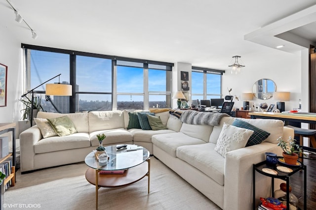 655 W Irving Park Rd Unit 2903, Chicago, IL 60613 - living area with track lighting