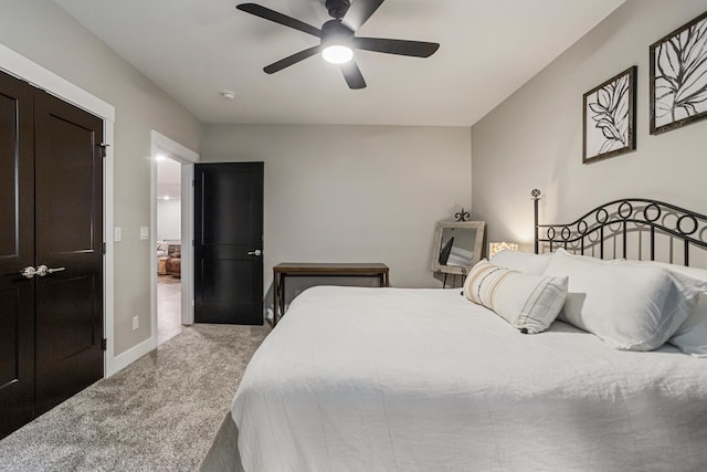 4203 Curtis Meadow Dr, Champaign, IL 61822 - bedroom with carpet floors and a ceiling fan