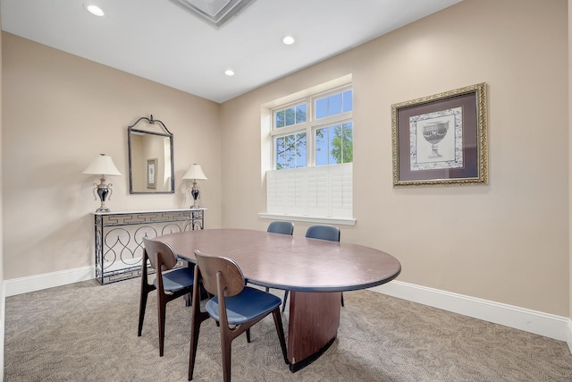 965 Rogers St Unit 208, Downers Grove, IL 60515 - dining room with carpet and recessed lighting