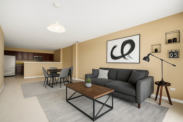 965 Rogers St Unit 208, Downers Grove, IL 60515 - living room featuring baseboards